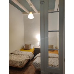 Private two single beds