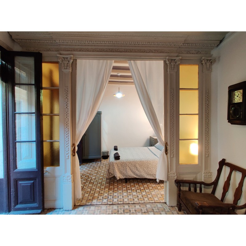 View of the private bedroom from the private living room